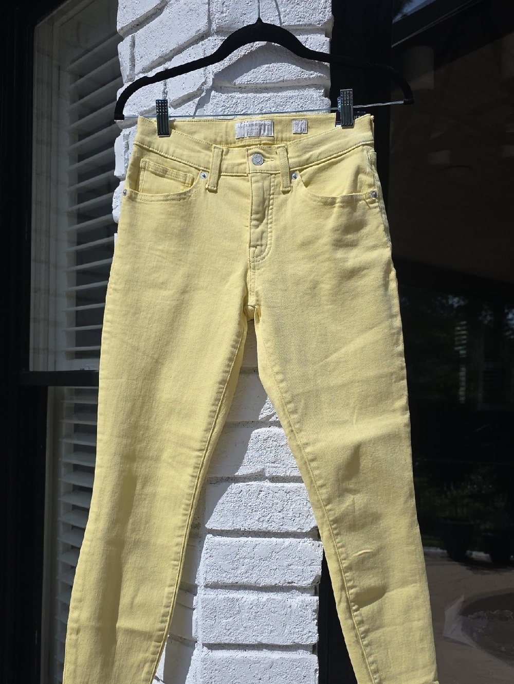 Lucky Brand Womens Yellow Skinny Jeans